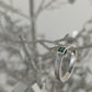 925 Sterling zilveren ring met blauwgroene toermalijn